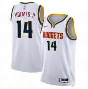 Cheap Men's Denver Nuggets #14 DaRon Holmes II White 2024 Draft Association Edition Stitched Basketball Jersey