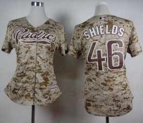 Wholesale Cheap Padres #46 Craig Kimbrel Camo Alternate 2 Women\'s Stitched MLB Jersey