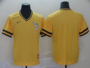 Wholesale Cheap Men Oakland Athletics Blank Yellow Game Throwback Nike 2022 MLB Jersey