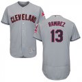 Wholesale Cheap Indians #13 Hanley Ramirez Grey Flexbase Authentic Collection Stitched MLB Jersey