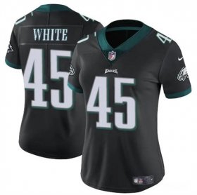 Cheap Women\'s Philadelphia Eagles #45 Devin White Black Vapor Untouchable Limited Football Stitched Jersey(Run Small)