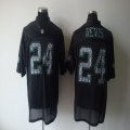 Wholesale Cheap Sideline Black United Jets #24 Darrelle Revis Black Stitched NFL Jersey