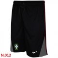 Wholesale Cheap Nike Brazil 2014 World Soccer Performance Shorts Black