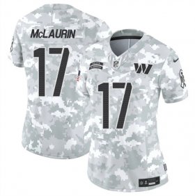 Cheap Women\'s Washington Commanders #17 Terry McLaurin 2024 F.U.S.E Arctic Camo Salute To Service(Run Small)