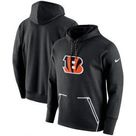 Wholesale Cheap Men\'s Cincinnati Bengals Nike Black Champ Drive Vapor Speed Performance Pullover Hoodie