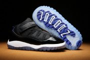 Wholesale Cheap Air Jordan 11 Kid & Baby shoes Black/White-Blue