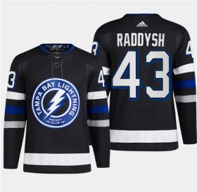 Cheap Men\'s Tampa Bay Lightning #43 Darren Raddysh Black 2024 Stadium Series Stitched Jersey