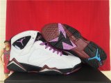 Wholesale Cheap Womens Air Jordan 7 Fuchsia Glow White/purple-black