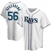 Wholesale Cheap Men's Tampa Bay Rays Replica #56 Randy Arozarena White Home Nike Jersey