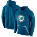 Wholesale Cheap Men's Miami Dolphins Nike Aqua Champ Drive Vapor Speed Pullover Hoodie