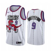 Wholesale Cheap Nike Raptors #9 Serge Ibaka White 2019-20 Hardwood Classic Edition Stitched NBA Jersey