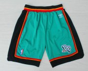 Wholesale Cheap Men's Detroit Pistons Green Hardwood Classics Swingman Shorts