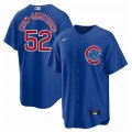 Cheap Men's Chicago Cubs #52 Pete Crow-Armstrong Blue 2024 Cool Base Stitched Baseball Jersey