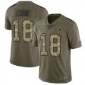 Wholesale Cheap Nike Cowboys #18 Randall Cobb Olive/Camo Youth Stitched NFL Limited 2017 Salute to Service Jersey