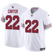 Cheap Men's Arizona Cardinals #22 Michael Carter White 2023 F.U.S.E. Vapor Untouchable Limited Football Stitched Jersey