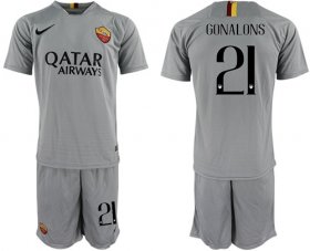 Wholesale Cheap Roma #21 Gonalons Away Soccer Club Jersey