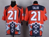 Wholesale Cheap Nike Broncos #21 Aqib Talib Orange Men's Stitched NFL Elite Noble Fashion Jersey