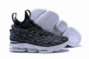 Wholesale Cheap Nike Lebron James 15 Air Cushion Shoes Black White