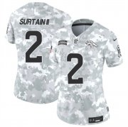 Cheap Women's Denver Broncos #2 Patrick Surtain II 2024 F.U.S.E Arctic Camo Salute To Service Limited Stitched Jersey(Run Small)