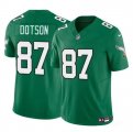 Cheap Men's Philadelphia Eagles #87 Jahan Dotson Kelly Green F.U.S.E Throwback Vapor Untouchable Limited Stitched Football Jersey