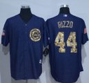 Wholesale Cheap Cubs #44 Anthony Rizzo Denim Blue Salute to Service Stitched MLB Jersey