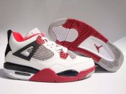 Wholesale Cheap Air Jordan 4 Retro Shoes Red/Black/White