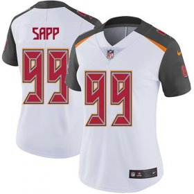 Wholesale Cheap Nike Buccaneers #99 Warren Sapp White Women\'s Stitched NFL Vapor Untouchable Limited Jersey