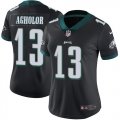 Wholesale Cheap Nike Eagles #13 Nelson Agholor Black Alternate Women's Stitched NFL Vapor Untouchable Limited Jersey