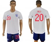 Wholesale Cheap England #20 Alli Home Soccer Country Jersey