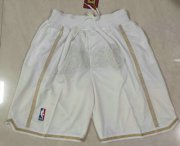 Wholesale Cheap Men's Los Angeles Lakers White MVP Just Don Swingman Throwback Shorts