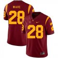 Wholesale Cheap USC Trojans 28 Aca'Cedric Ware Red College Football Jersey