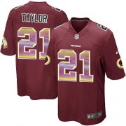 Wholesale Cheap Nike Redskins #21 Sean Taylor Burgundy Red Team Color Men's Stitched NFL Limited Strobe Jersey