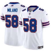 Men's Buffalo Bills #58 Matt Milano White 2024 F.U.S.E. Vapor Untouchable Limited Stitched Football Jersey