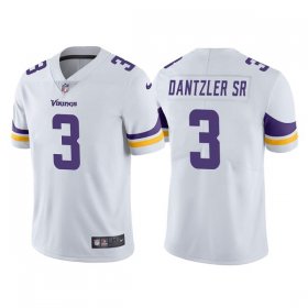 Wholesale Cheap Men\'s Minnesota Vikings #3 Cameron Dantzler White Vapor Untouchable Stitched Jersey