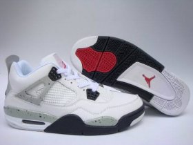 Wholesale Cheap Air Jordan 4 Retro Shoes White/Black