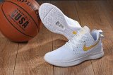 Wholesale Cheap Nike Lebron James Witness 3 Shoes White Gold