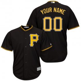 Wholesale Cheap Pittsburgh Pirates Majestic Cool Base Custom Jersey Black