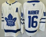 Cheap Men's Toronto Maple Leafs #16 Mitch Marner White Authentic Jersey