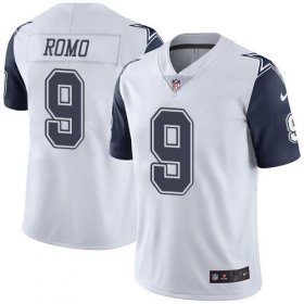 Wholesale Cheap Nike Cowboys #9 Tony Romo White Youth Stitched NFL Limited Rush Jersey