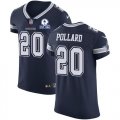 Wholesale Cheap Nike Cowboys #20 Tony Pollard Navy Blue Team Color Men's Stitched With Established In 1960 Patch NFL Vapor Untouchable Elite Jersey