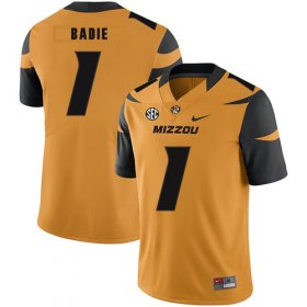 Wholesale Cheap Missouri Tigers 1 Tyler Badie Gold Nike College Football Jersey