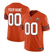 Men's Chicago Bears Active Player Custom 2023 F.U.S.E. Orange Throwback Limited Football Stitched Jersey