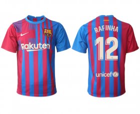 Wholesale Cheap Men 2021-2022 Club Barcelona home aaa version red 12 Nike Soccer Jerseys