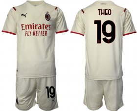 Wholesale Cheap Men 2021-2022 Club AC Milan away cream 19 Soccer Jersey