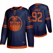 Wholesale Cheap Edmonton Oilers #92 Tomas Jurco Blue 2019-20 Third Alternate Jersey