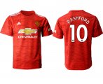 Wholesale Cheap Men 2020-2021 club Manchester United home aaa version 10 red Soccer Jerseys