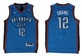 Wholesale Cheap Oklahoma City Thunder #12 Steven Adams Revolution 30 Swingman Blue Jersey