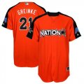 Wholesale Cheap Diamondbacks #21 Zack Greinke Orange 2017 All-Star National League Stitched Youth MLB Jersey