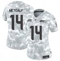 Cheap Women's Seattle Seahawks #14 DK Metcalf 2024 F.U.S.E Arctic Camo Salute To Service Limited Stitched Football Jersey(Run Small)