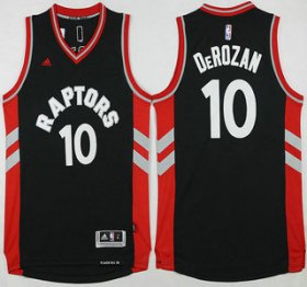 Wholesale Cheap Men\'s Toronto Raptors #10 Demar DeRozan Revolution 30 Swingman 2015-16 New Black Jersey